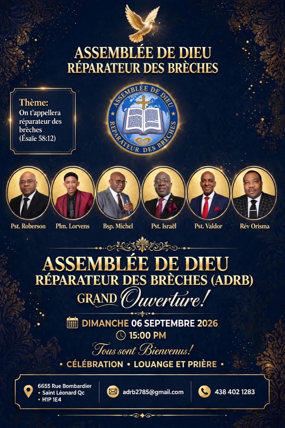 Affiche de la Grande Ouverture, dimanche 6 septembre 2026